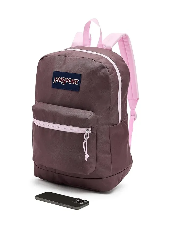 Рюкзак женский JanSport 15 Cross Town Plus полиэстер — изображение 3 из 5, розовый