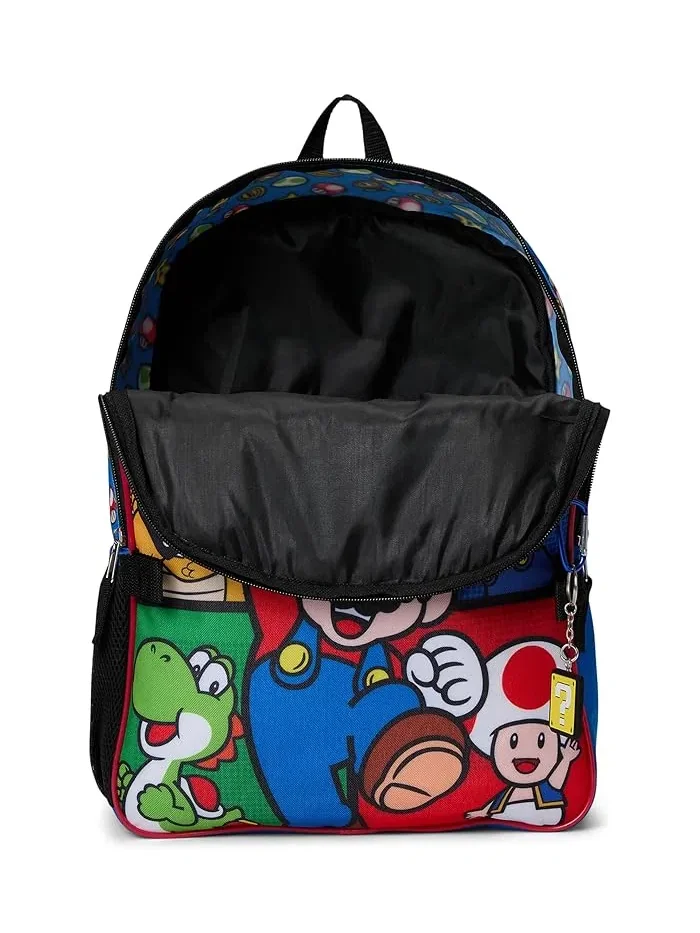 Рюкзак Super Mario Bros Power-Ups 5-Piece Backpack Set BIOWORLD Kids — изображение 3 из 5, красный