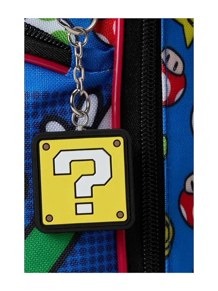 Рюкзак Super Mario Bros Power-Ups 5-Piece Backpack Set BIOWORLD Kids — изображение 4 из 5, красный