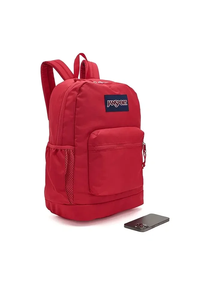 Рюкзак женский JanSport Cross Town Plus полиэстер — изображение 3 из 5, красный