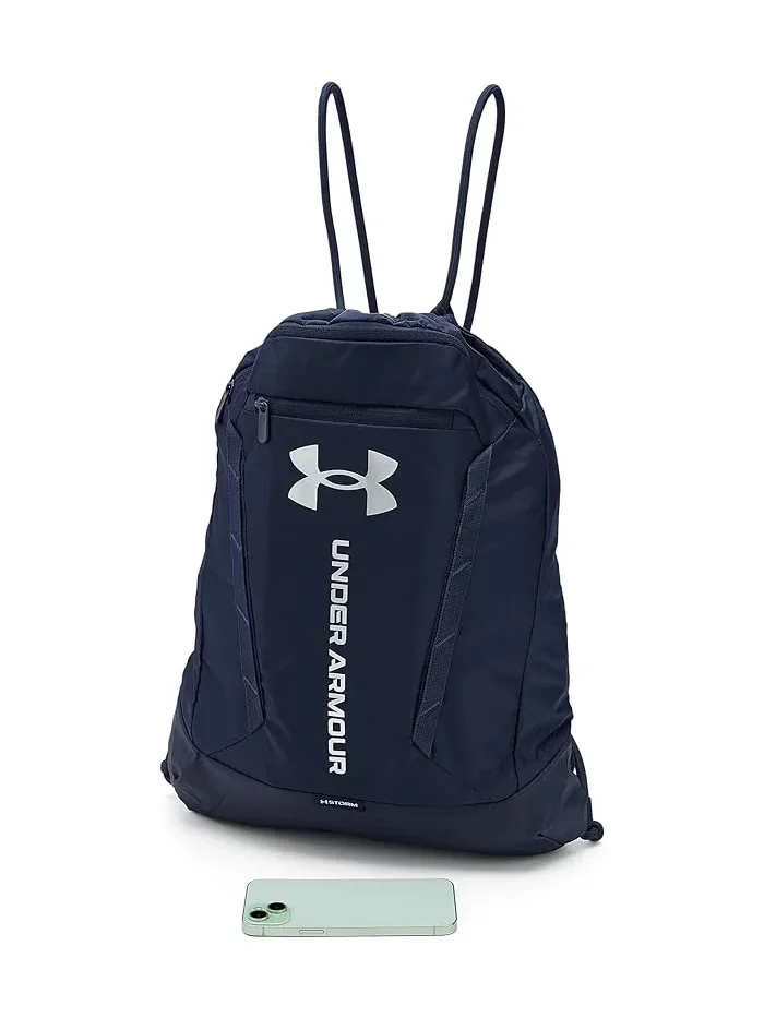 Рюкзак женский Under Armour Hustle Sackpack искусственная кожа — изображение 3 из 5, серебристый