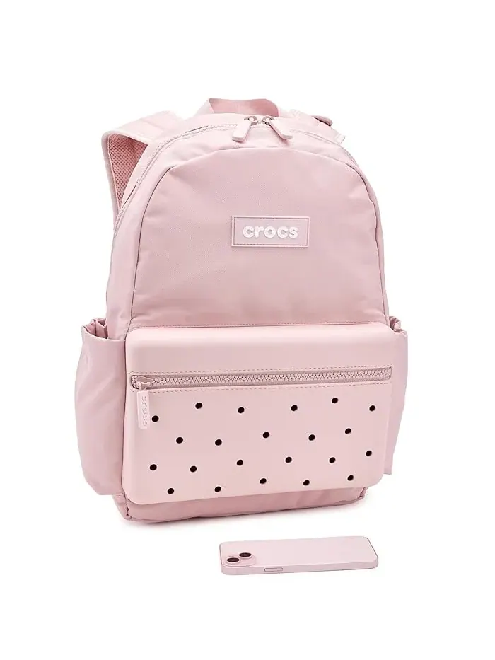 Рюкзак женский Crocs полиэстер — изображение 3 из 5, розовый