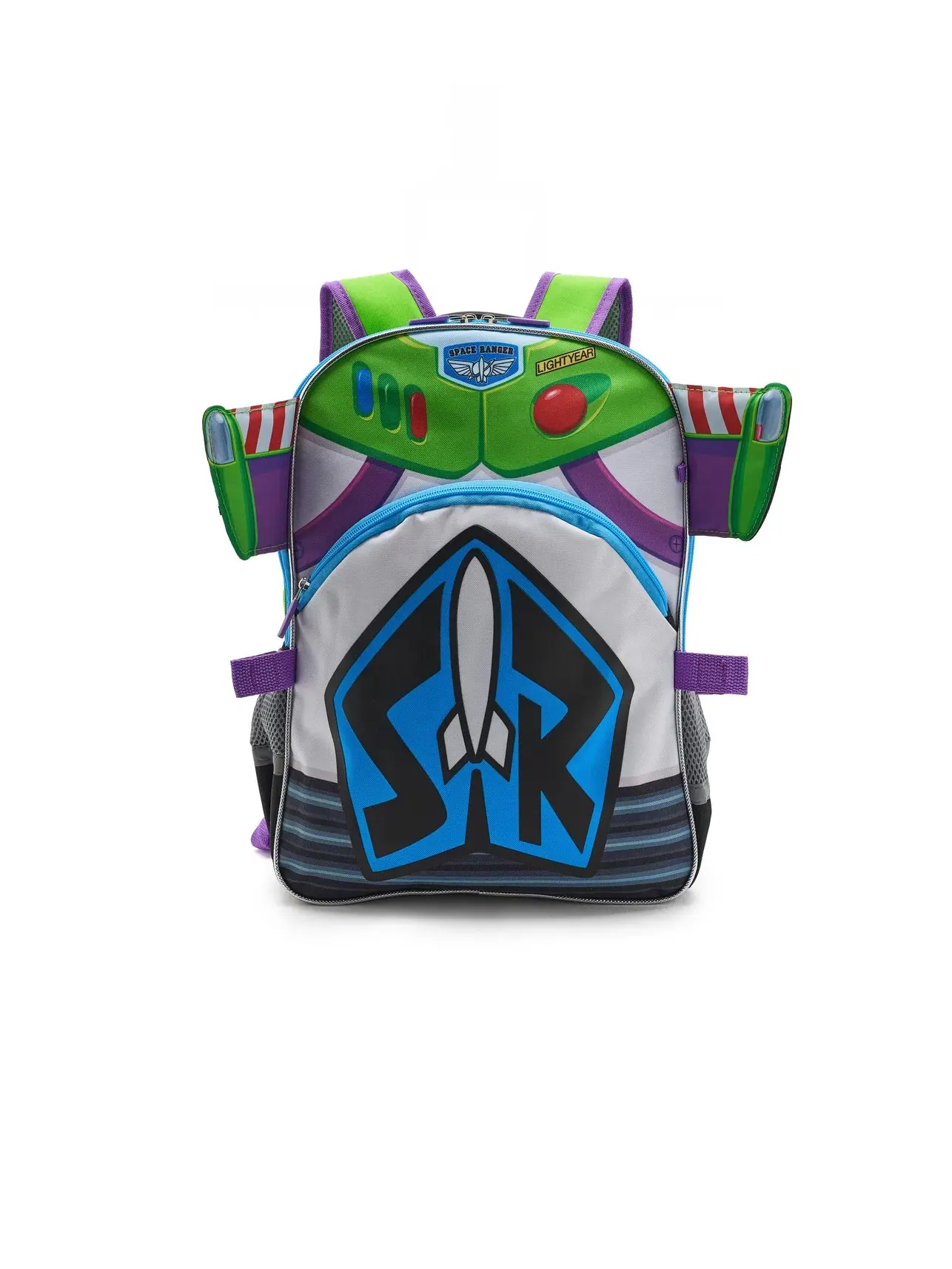 Школьный рюкзак Buzz Lightyear для детей, состоящий из четырех предметов. Bioworld Kids — изображение 3 из 5, фиолетовый
