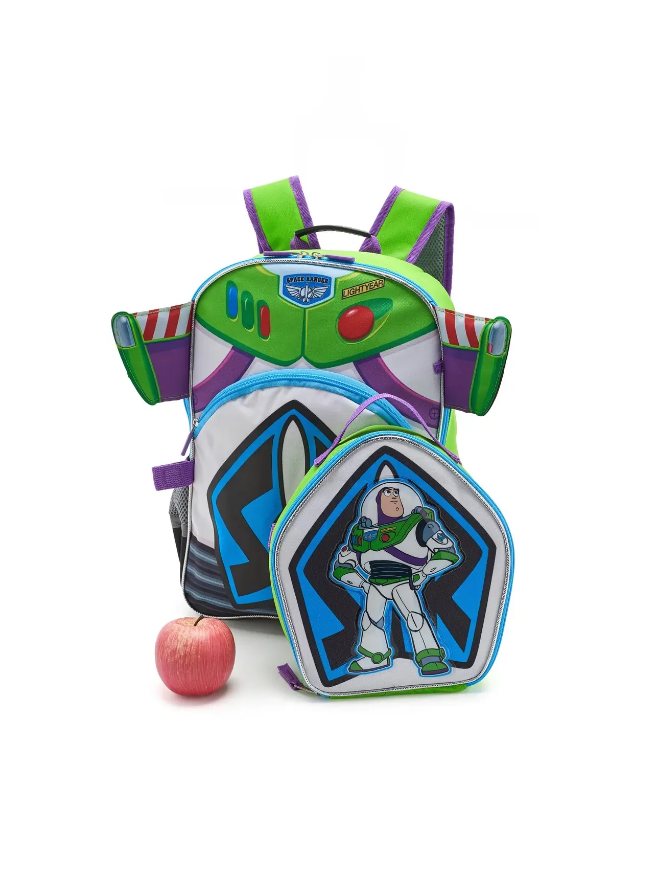 Школьный рюкзак Buzz Lightyear для детей, состоящий из четырех предметов. Bioworld Kids — изображение 4 из 5, фиолетовый