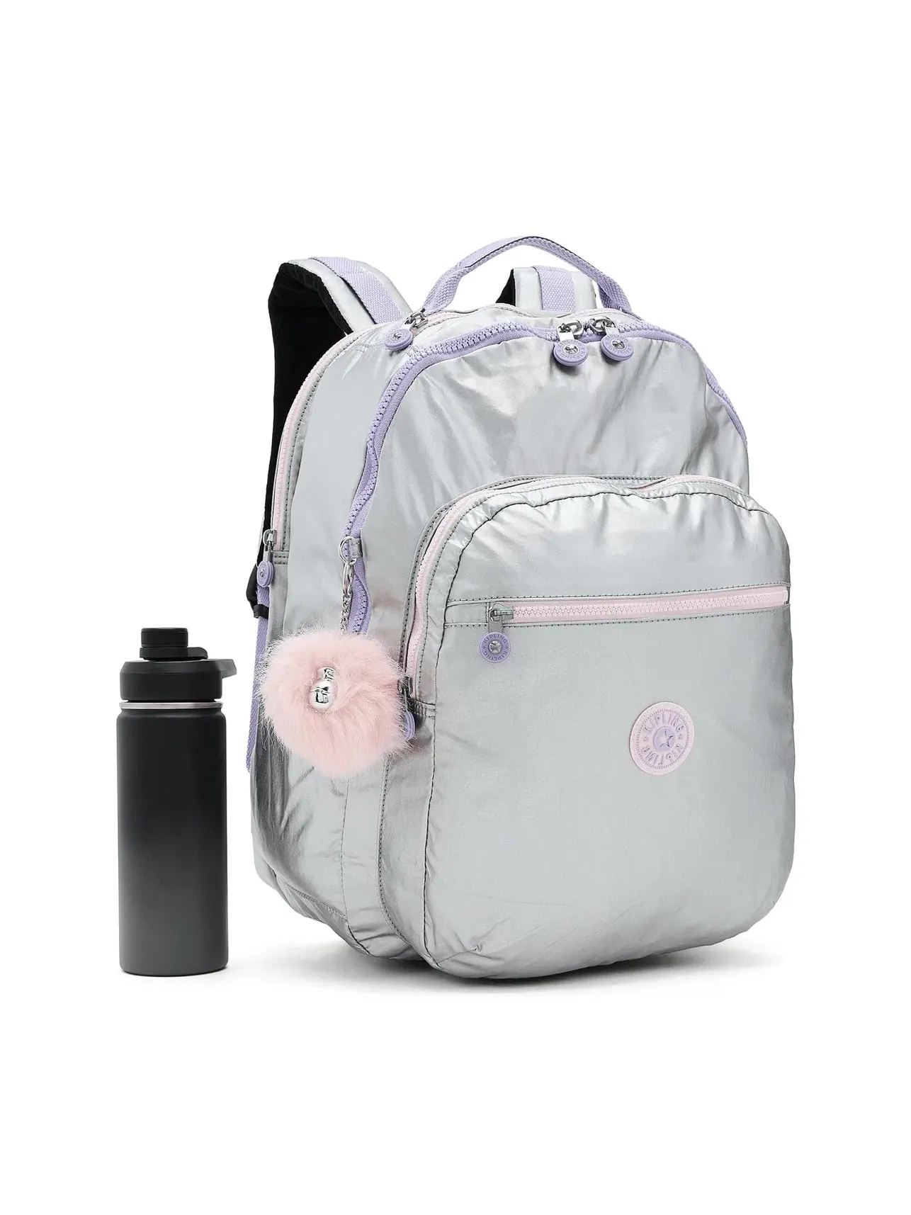 Рюкзак Seoul Extra Large Kipling — изображение 3 из 5, серебристый металлик