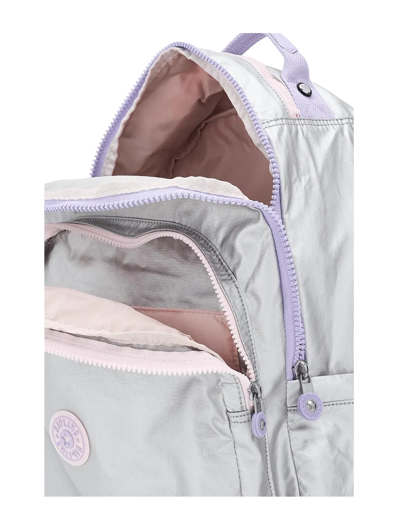 Рюкзак Seoul Extra Large Kipling — изображение 5 из 5, серебристый металлик