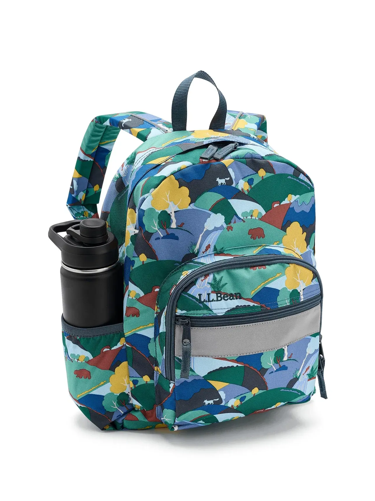 Юношеский рюкзак Junior Original Book Pack, 17L, Print L.L.Bean Kids — изображение 3 из 5, серебристый