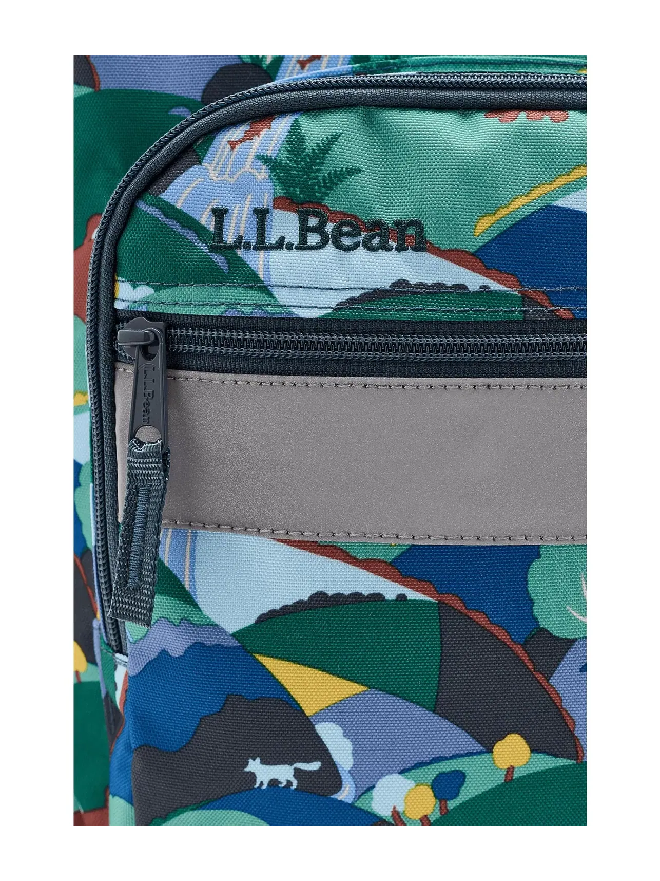 Юношеский рюкзак Junior Original Book Pack, 17L, Print L.L.Bean Kids — изображение 4 из 5, серебристый