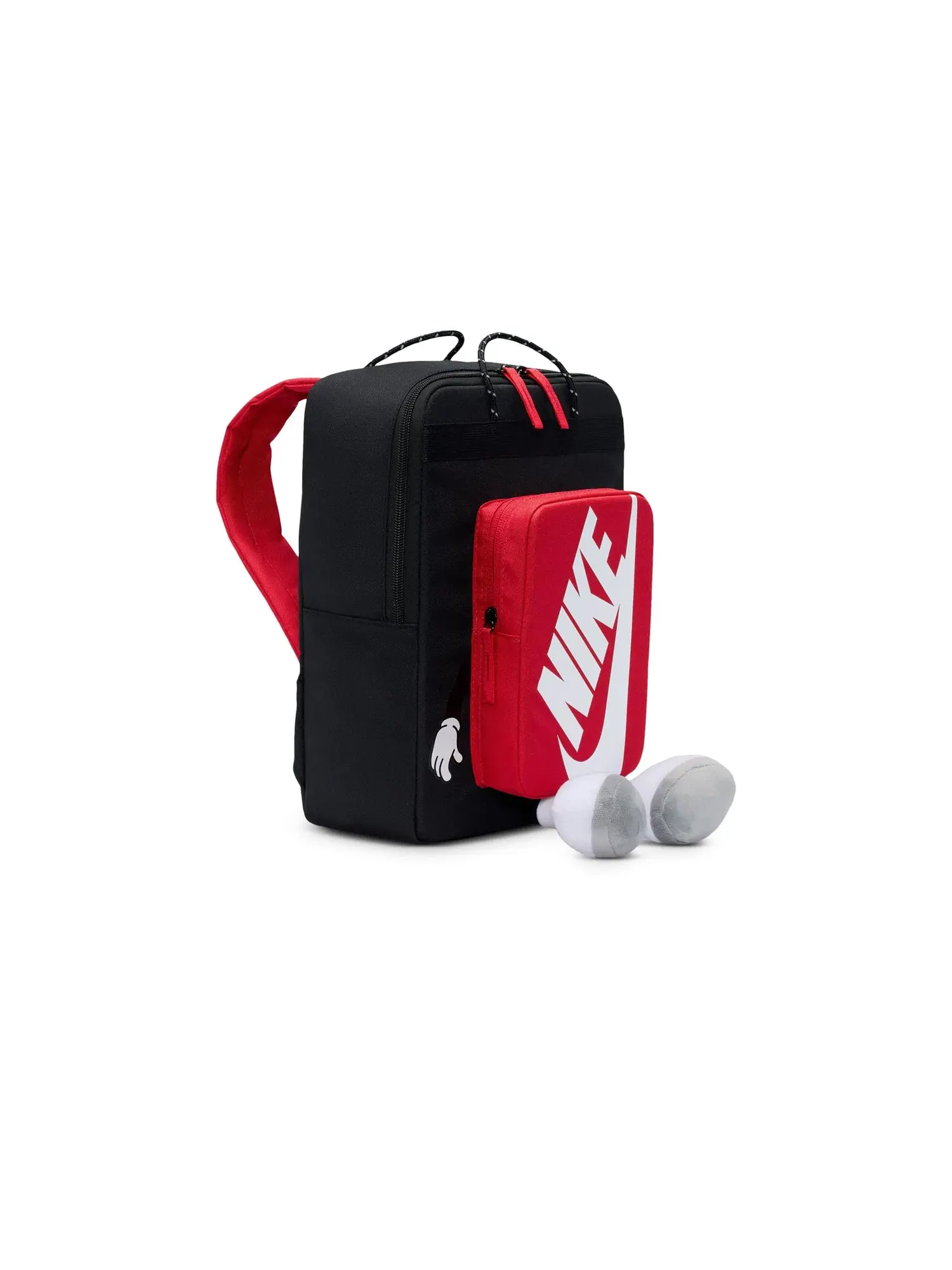 Рюкзак квадратной формы (для маленьких и больших детей) Nike Kids — изображение 3 из 5, черный/красный/белый