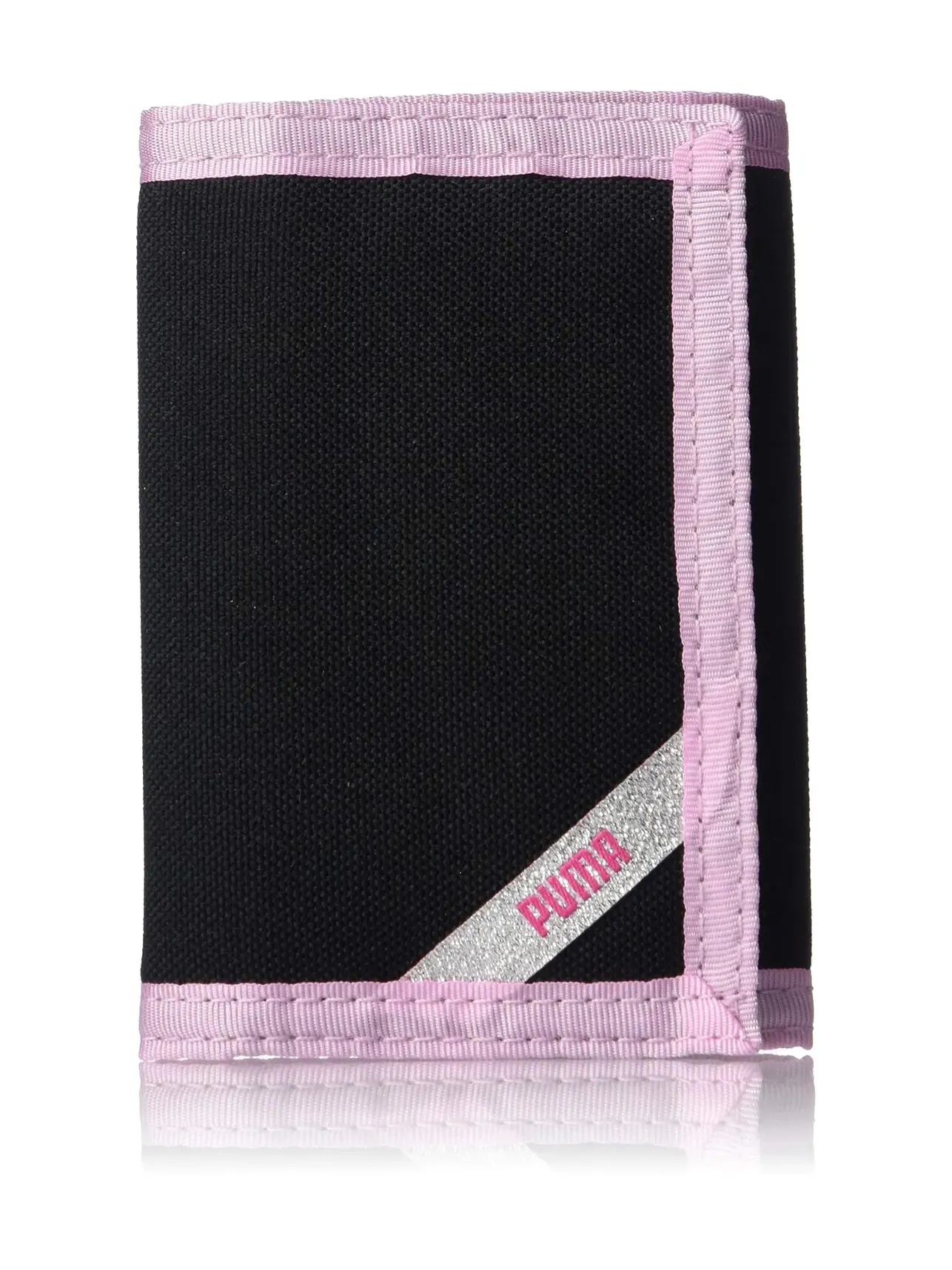 Детский трифолд-кошелек Kids' Rise Trifold Wallet Puma — изображение 1 из 4, черный/розовый