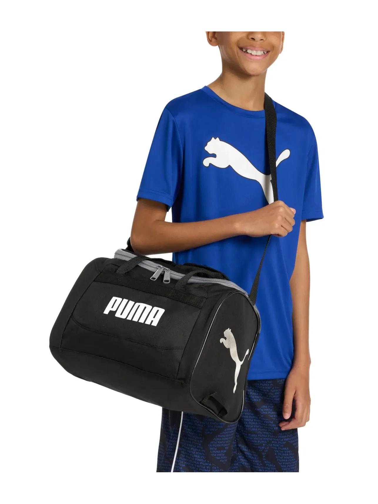 Детская дорожная сумка Kids Evercat Transformation Duffel Bag Puma — изображение 3 из 5, черный/серебристый