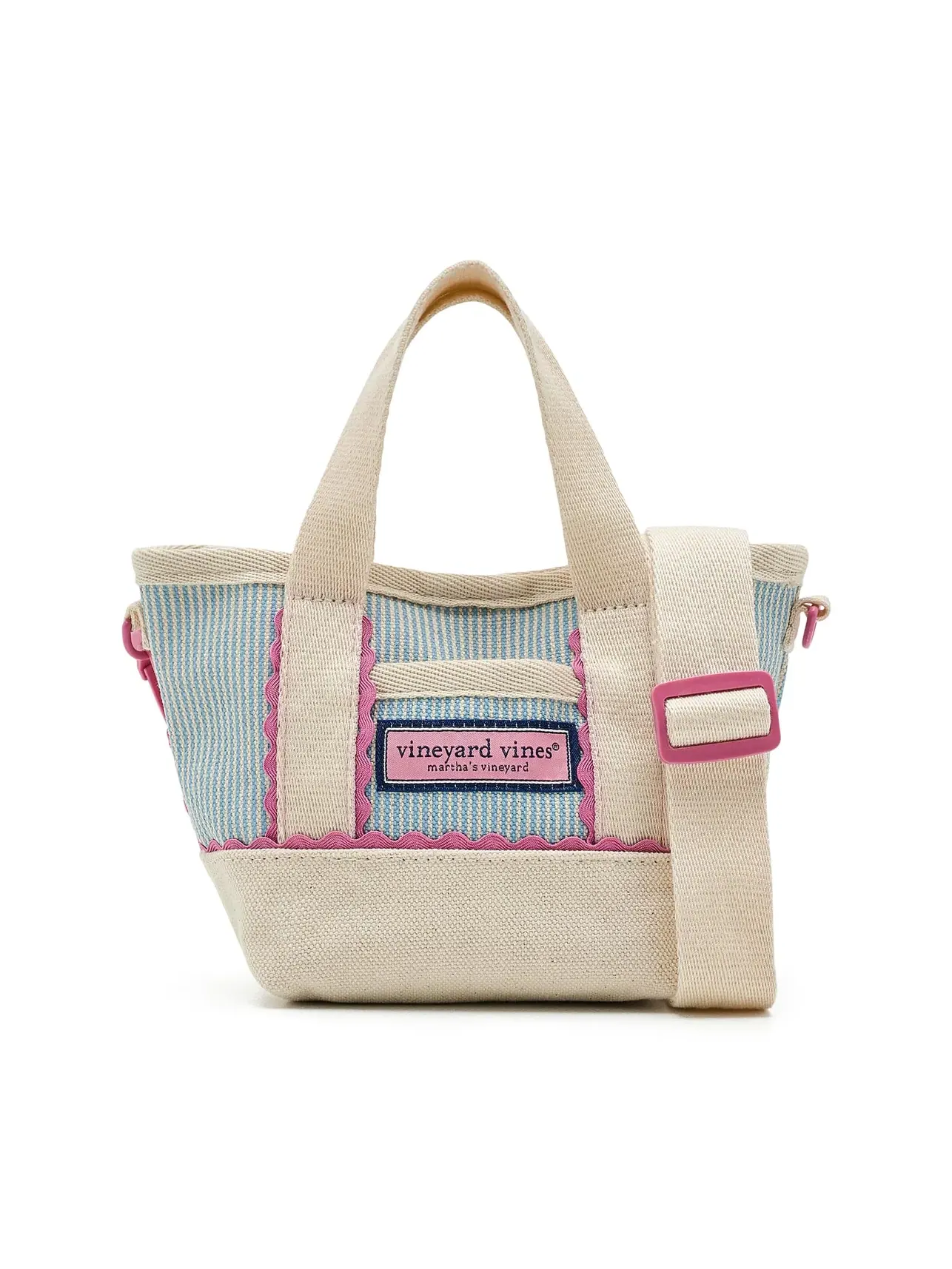 Детская мини-сумка-тоут Ric Rac Mini Kids Tote Vineyard Vines Kids — изображение 1 из 5, синий