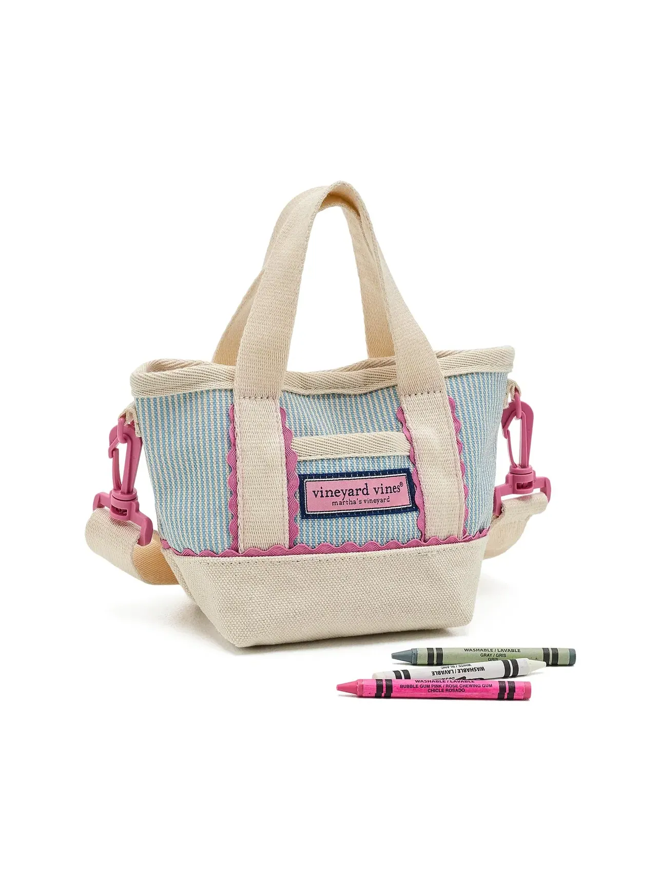 Детская мини-сумка-тоут Ric Rac Mini Kids Tote Vineyard Vines Kids — изображение 3 из 5, синий