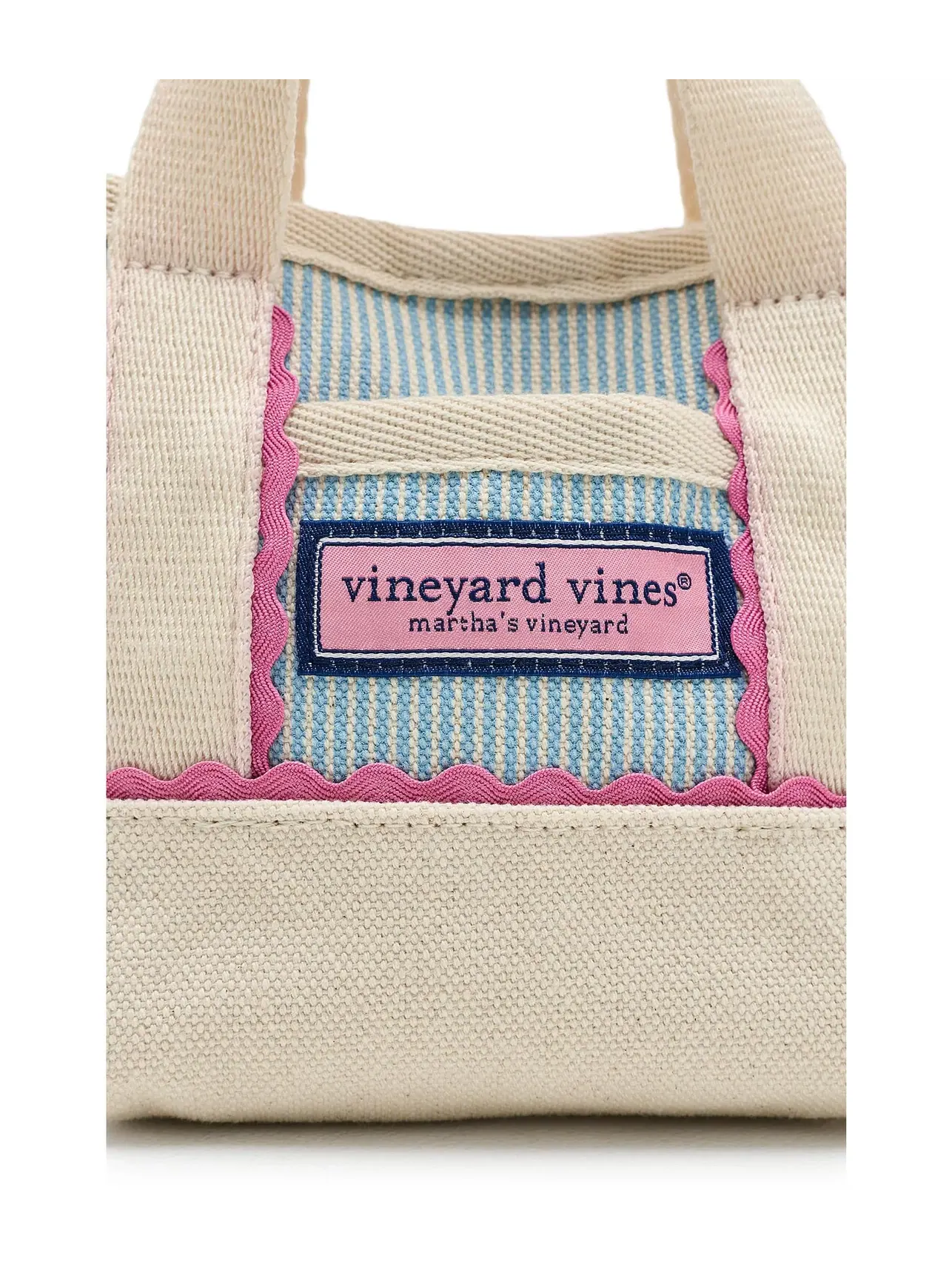 Детская мини-сумка-тоут Ric Rac Mini Kids Tote Vineyard Vines Kids — изображение 4 из 5, синий