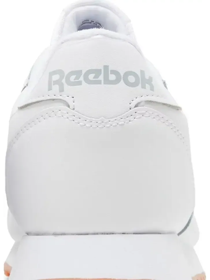 Кроссовки classic leather big kid 'white gum' Reebok — изображение 7 из 8, белый