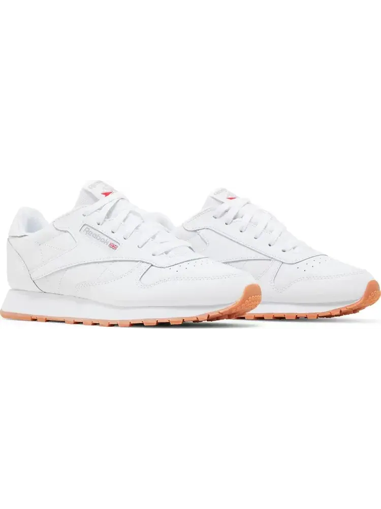 Кроссовки classic leather big kid 'white gum' Reebok — изображение 8 из 8, белый