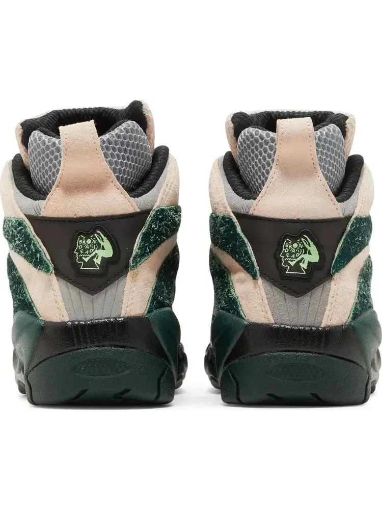 Кроссовки brain dead x shaqnosis 'dark forest' Reebok — изображение 6 из 8, зеленый