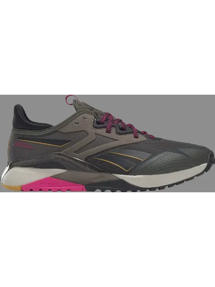 Кроссовки wmns nano x2 tr adventure 'army green proud pink' Reebok — изображение 1 из 1, зеленый