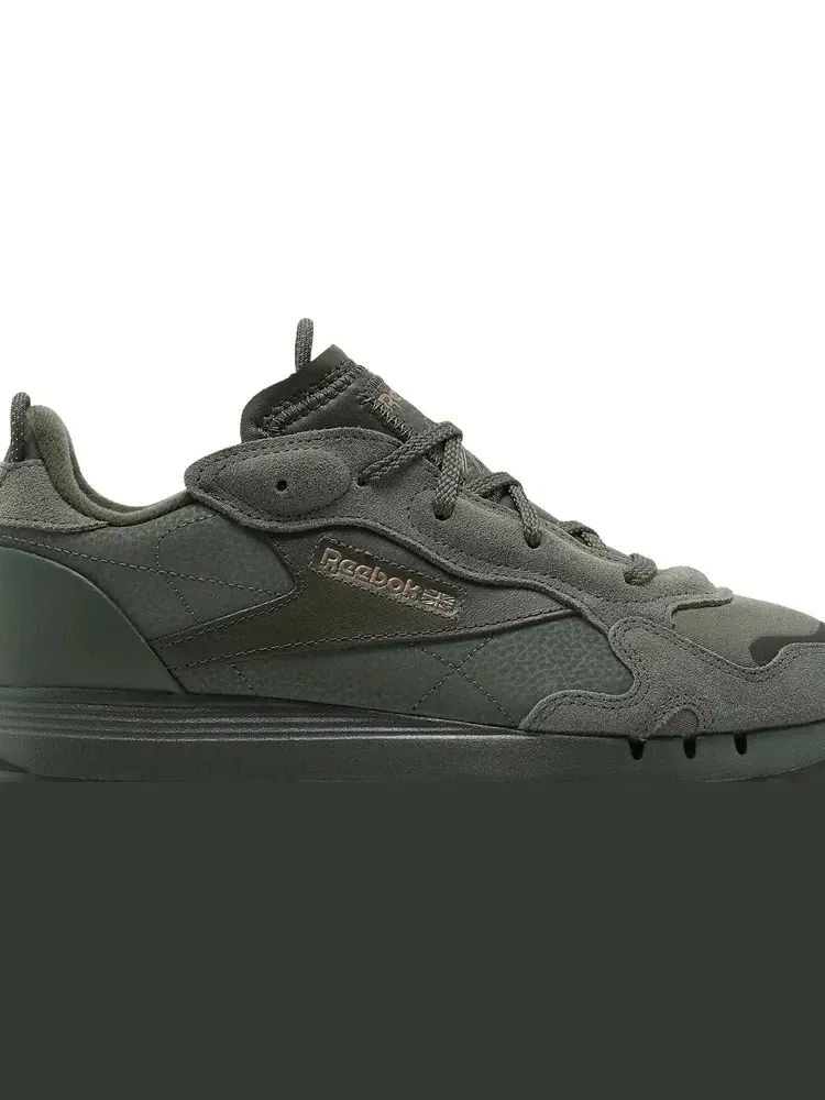 Кроссовки cardi b x wmns classic leather 'hunter green' Reebok — изображение 2 из 8, зеленый