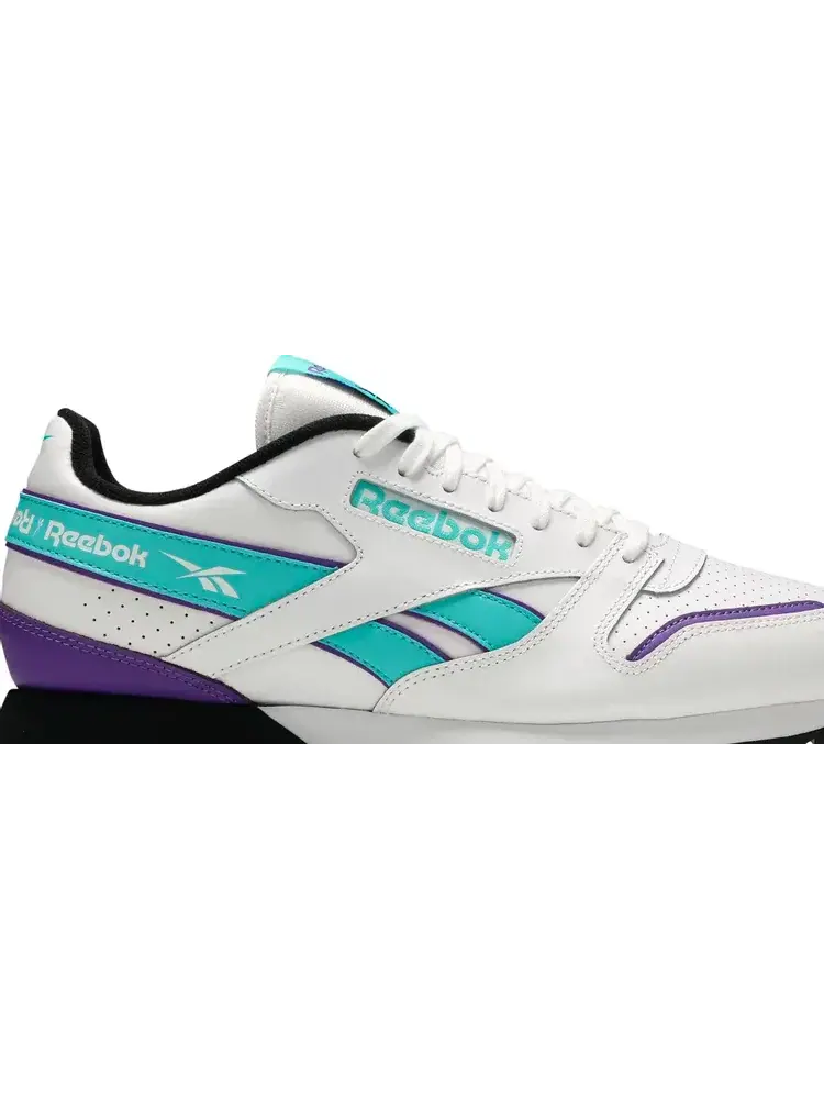 Кроссовки classic leather 'white turquoise' Reebok — изображение 2 из 8, белый