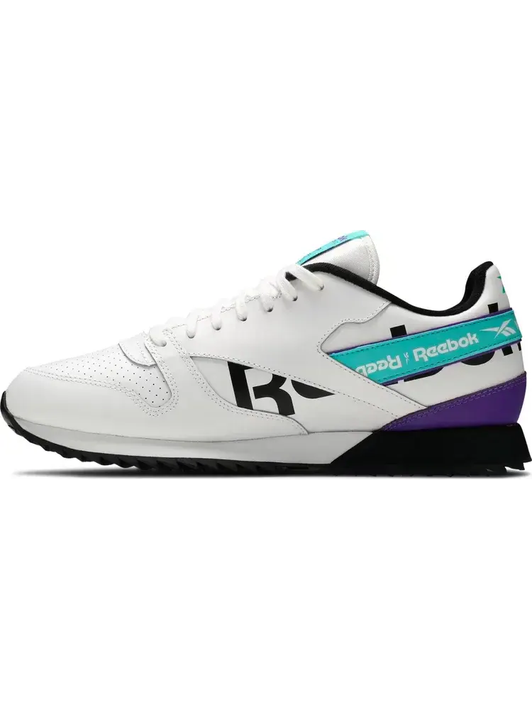 Кроссовки classic leather 'white turquoise' Reebok — изображение 3 из 8, белый