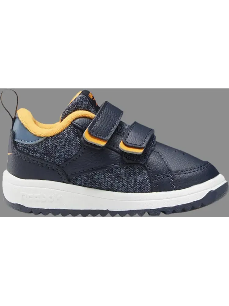 Кроссовки weebok clasp low toddler 'vector navy semi solar gold' Reebok — изображение 1 из 1, синий