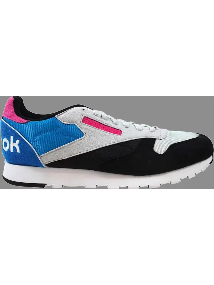 Кроссовки classic leather wb 'black grey blue' Reebok — изображение 1 из 1, синий