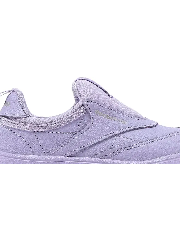 Кроссовки cardi b x club c slip-on 3 toddler 'crisp purple' Reebok — изображение 2 из 8, фиолетовый