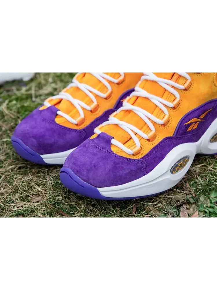 Кроссовки question mid 'crocus' Reebok — изображение 2 из 6, фиолетовый