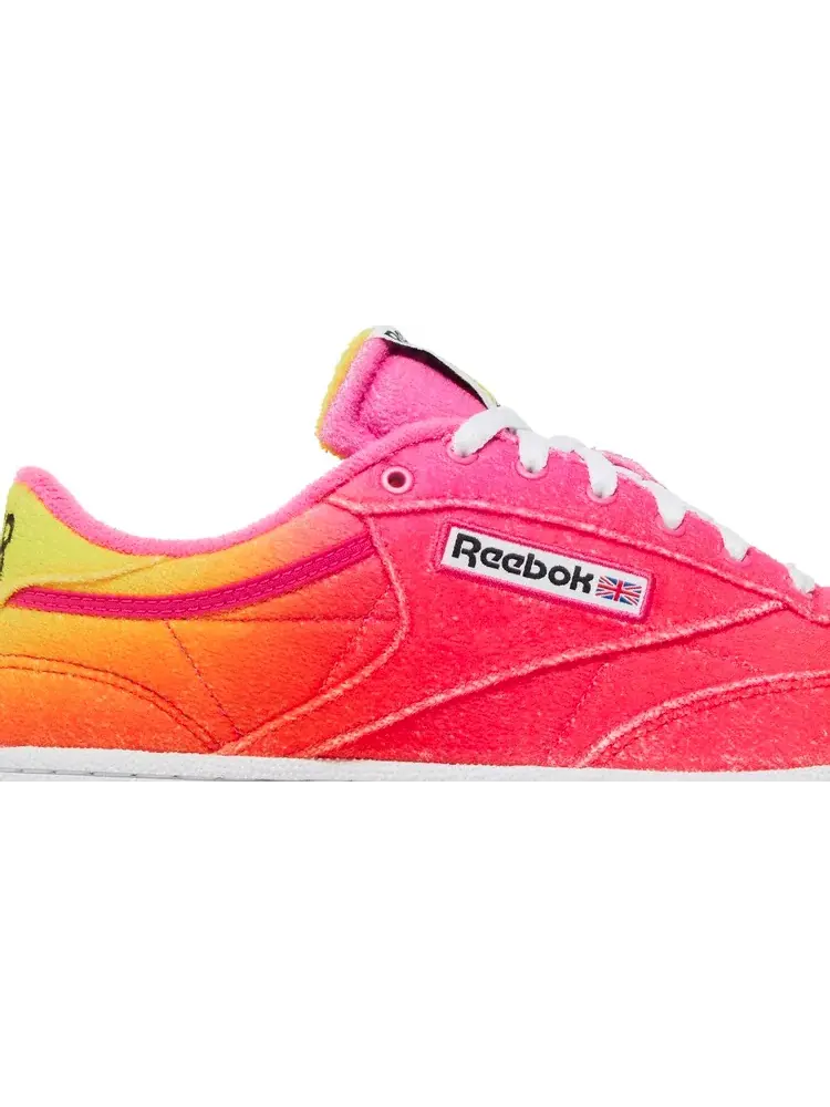 Кроссовки daniel moon x club c 85 'atomic pink alert yellow' Reebok — изображение 2 из 8, розовый