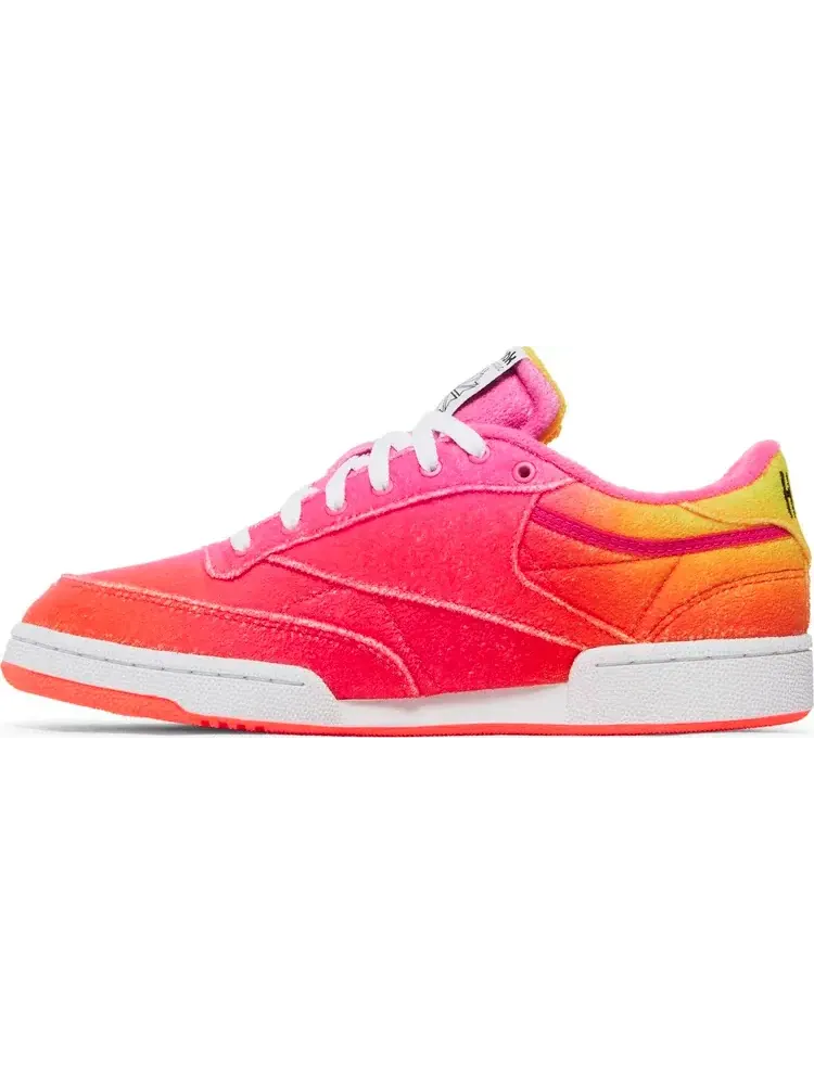 Кроссовки daniel moon x club c 85 'atomic pink alert yellow' Reebok — изображение 3 из 8, розовый