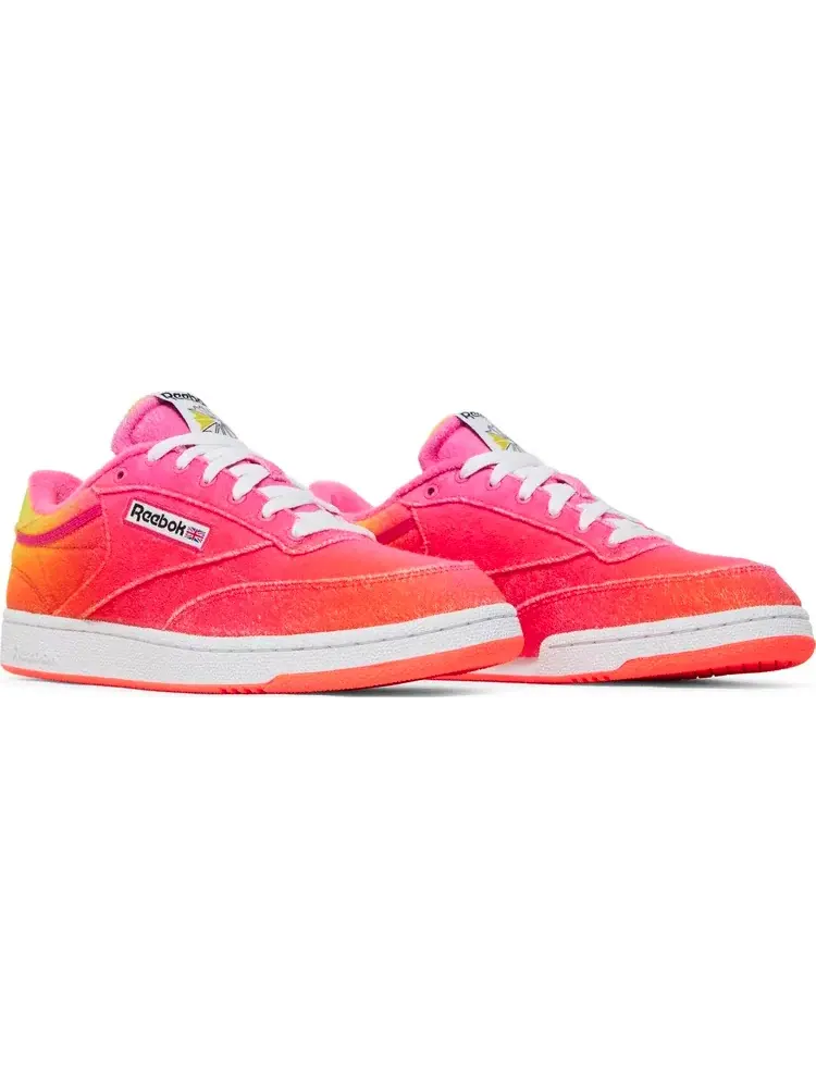 Кроссовки daniel moon x club c 85 'atomic pink alert yellow' Reebok — изображение 8 из 8, розовый