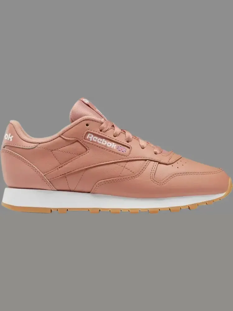 Кроссовки wmns classic leather 'canyon coral melon' Reebok — изображение 1 из 1, розовый