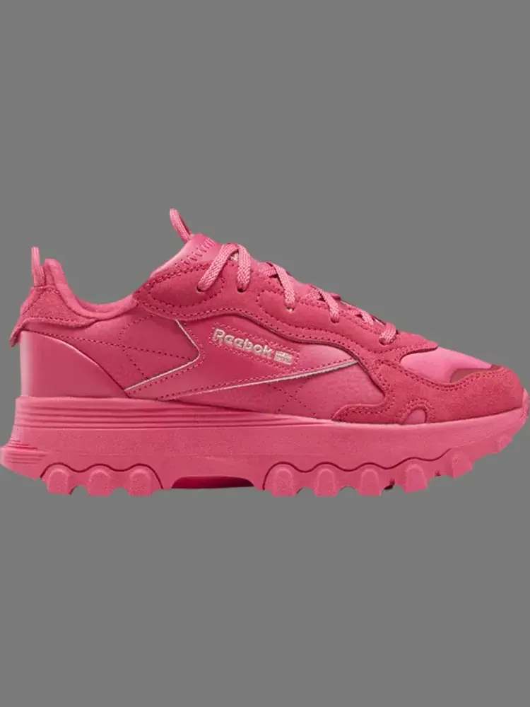 Кроссовки cardi b x classic leather big kid 'semi pursuit pink' Reebok — изображение 1 из 1, розовый