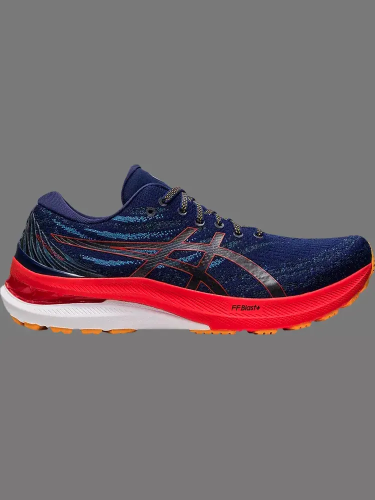 Кроссовки gel kayano 29 4e wide 'deep ocean cherry tomato' Asics — изображение 1 из 1, синий