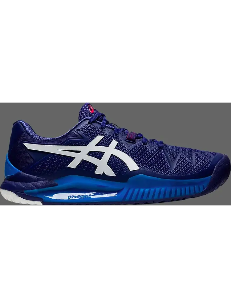 Кроссовки gel resolution 8 'dive blue' Asics — изображение 1 из 1, синий