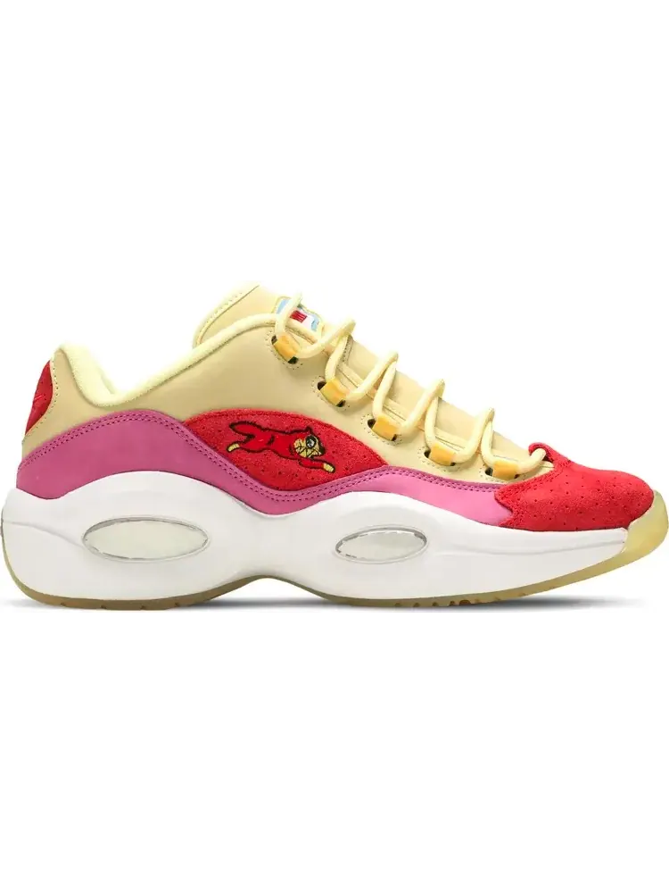 Кроссовки bbc ice cream x question low 'yellow red' Reebok — изображение 1 из 8, красный