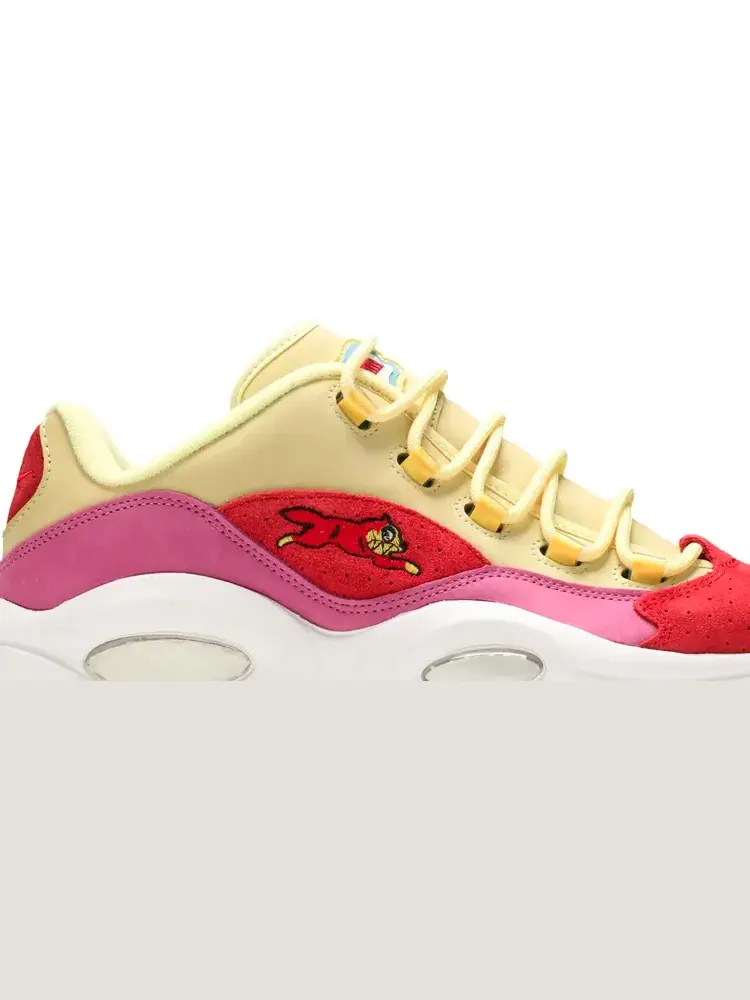 Кроссовки bbc ice cream x question low 'yellow red' Reebok — изображение 2 из 8, красный
