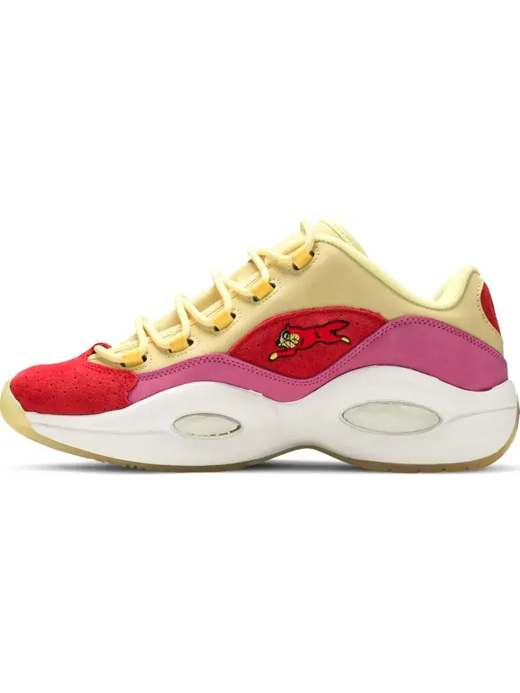 Кроссовки bbc ice cream x question low 'yellow red' Reebok — изображение 3 из 8, красный