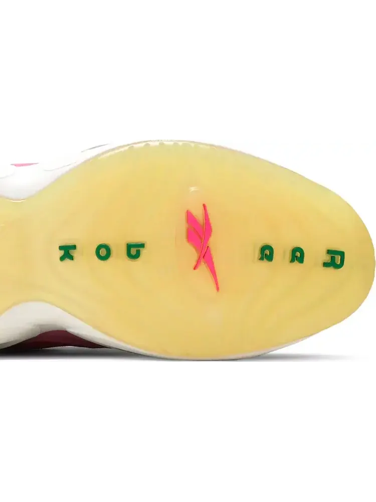 Кроссовки bbc ice cream x question low 'yellow red' Reebok — изображение 5 из 8, красный
