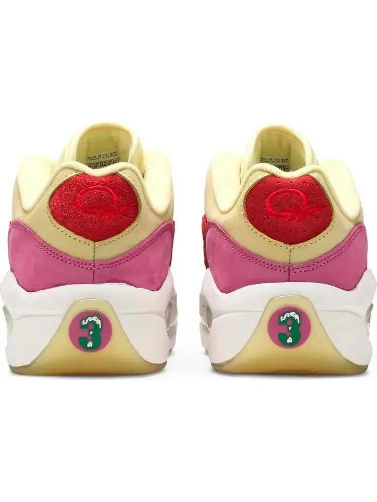 Кроссовки bbc ice cream x question low 'yellow red' Reebok — изображение 6 из 8, красный