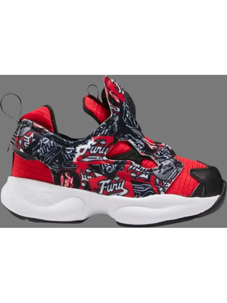 Лимитированные кроссовки instapump fury toddler 'graffiti - primal red' Reebok — изображение 1 из 1, красный