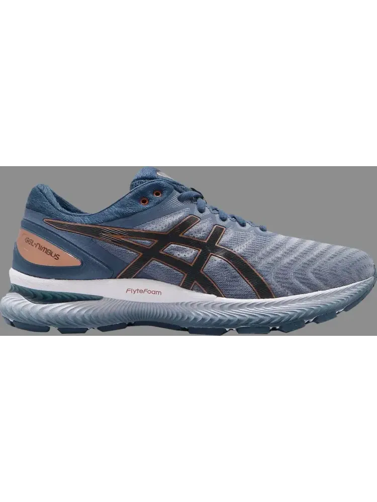 Кроссовки gel nimbus 22 wide 'graphite grey' Asics — изображение 1 из 1, синий