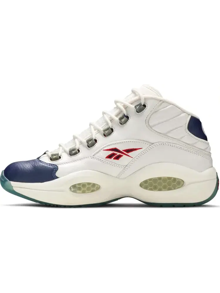 Кроссовки Reebok Question Mid — изображение 3 из 8, белый/темно-синий