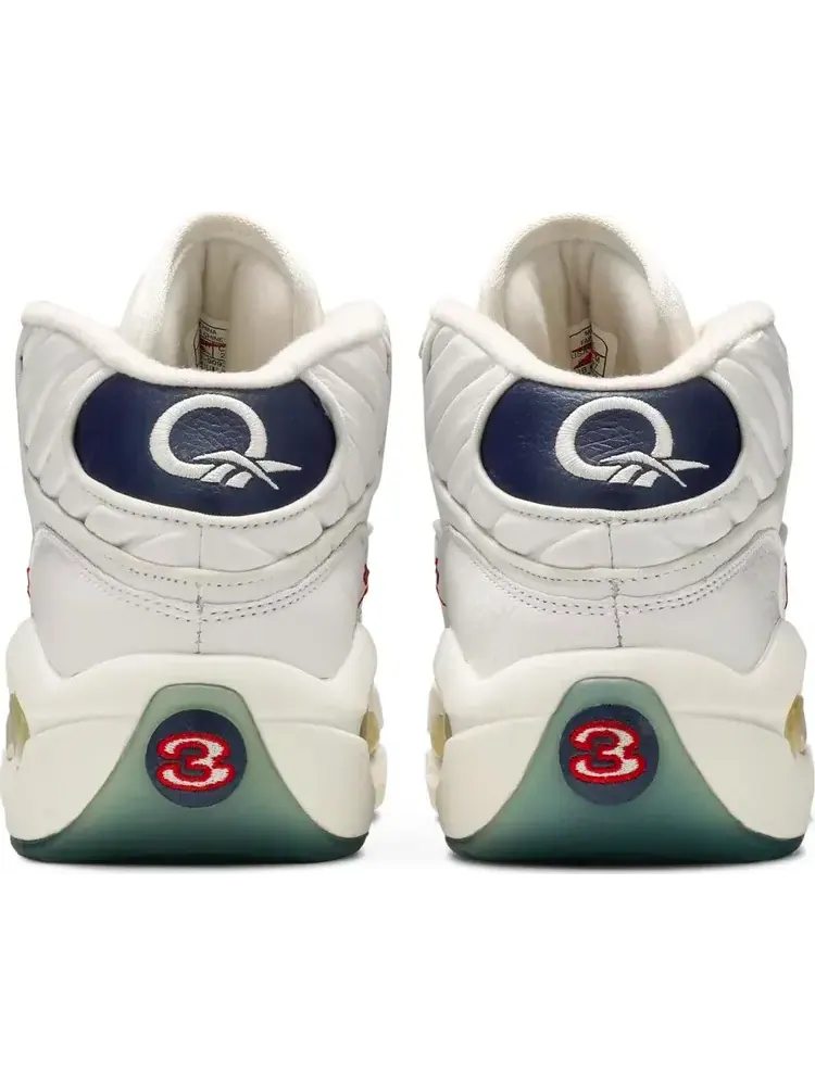 Кроссовки Reebok Question Mid — изображение 6 из 8, белый/темно-синий
