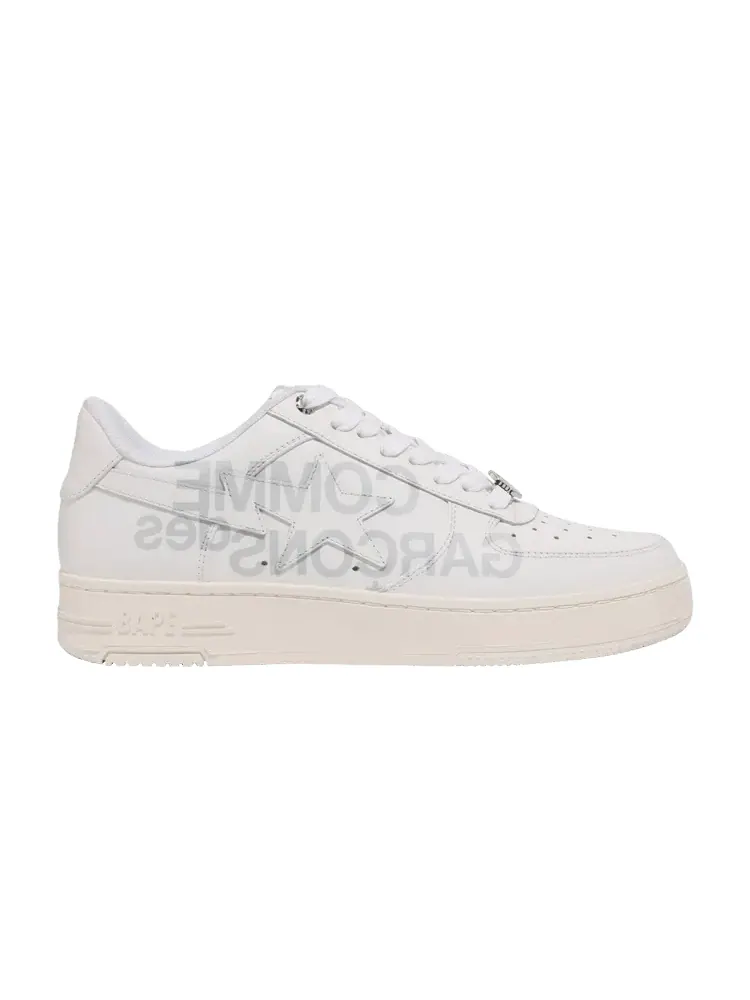 Кроссовки Comme des Garçons x Bapesta 'White' — белый