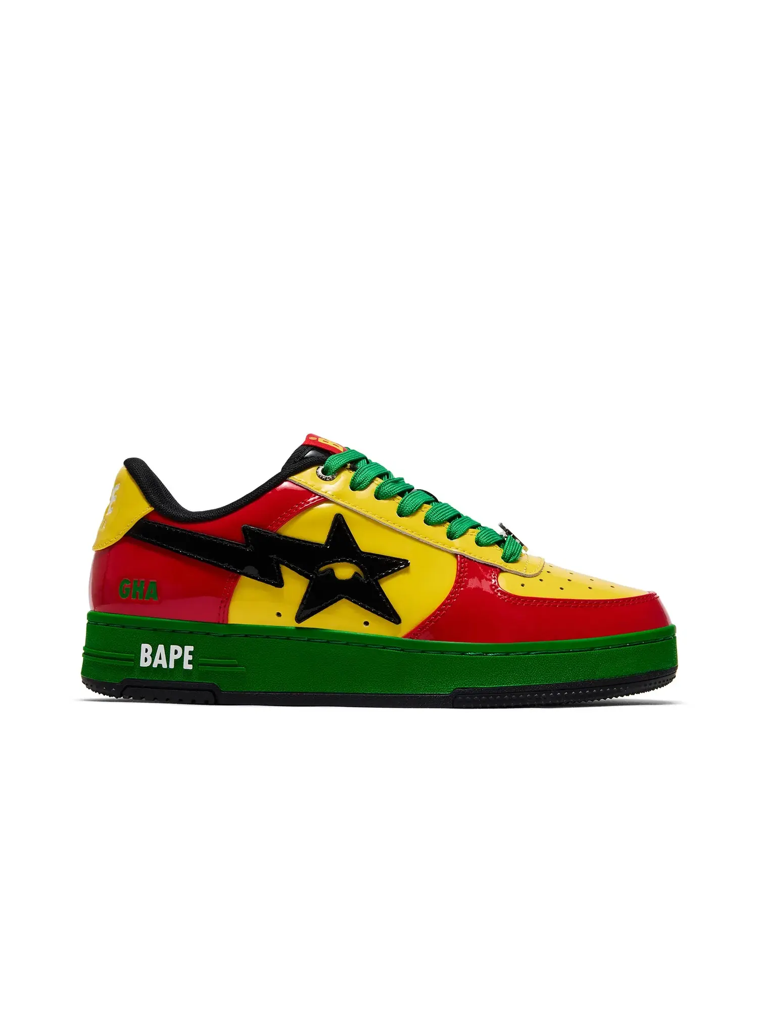 Кроссовки KidSuper x Bape Sta "SuperBape Cup - Ghana" — черный