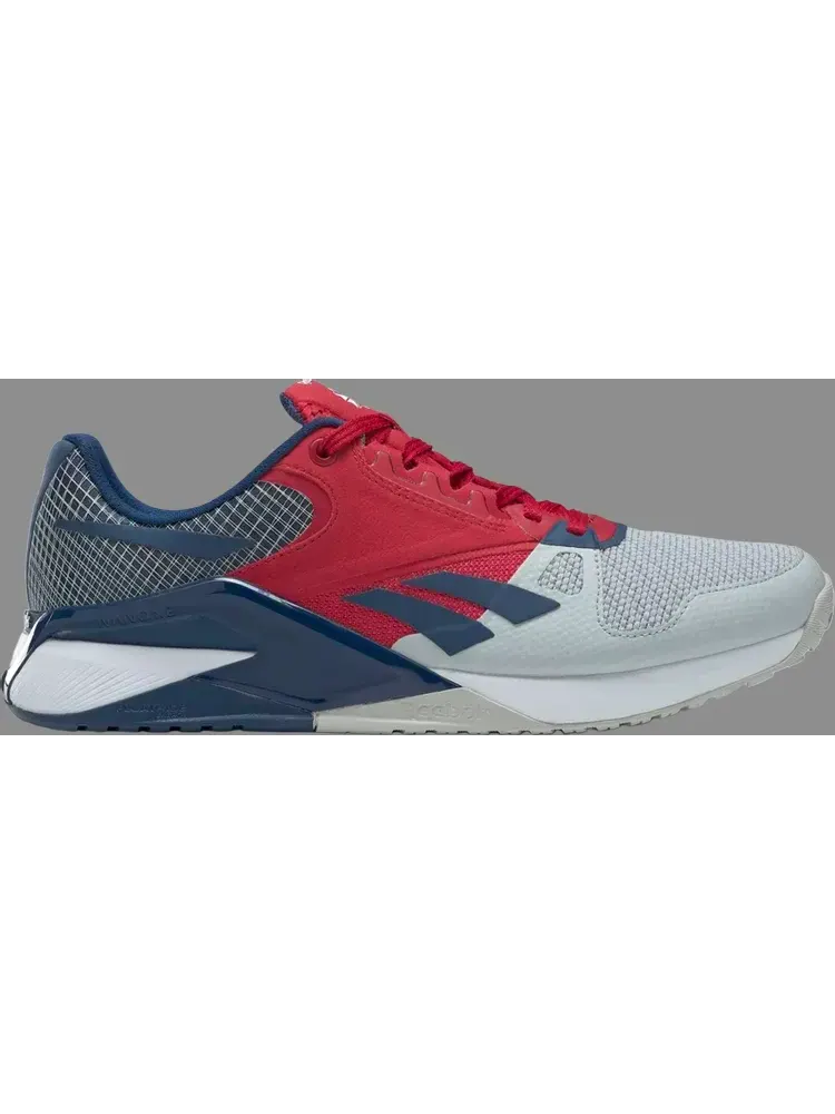 Кроссовки nano 6000 'pure grey flash red batik blue' Reebok — изображение 1 из 1, серый