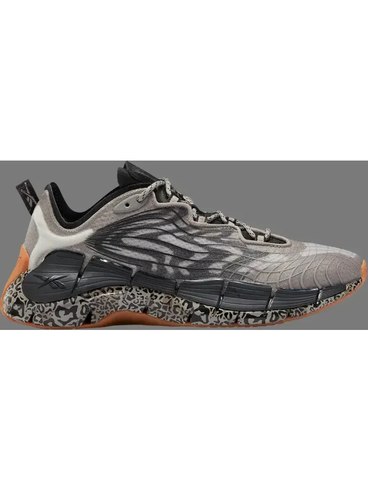 Женские кроссовки Reebok Zig Kinetica 2 'Animal Print' — изображение 1 из 1, серый