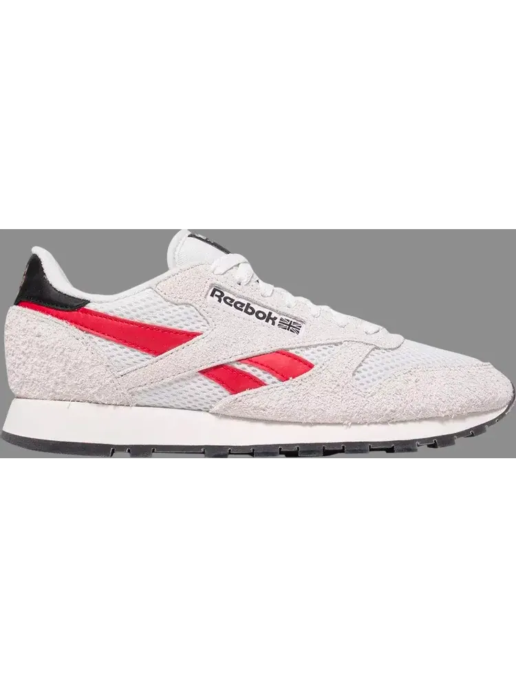 Кроссовки classic leather 'human rights now! - grey red' Reebok — изображение 1 из 1, серый
